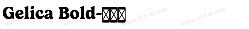 Gelica Bold字体转换